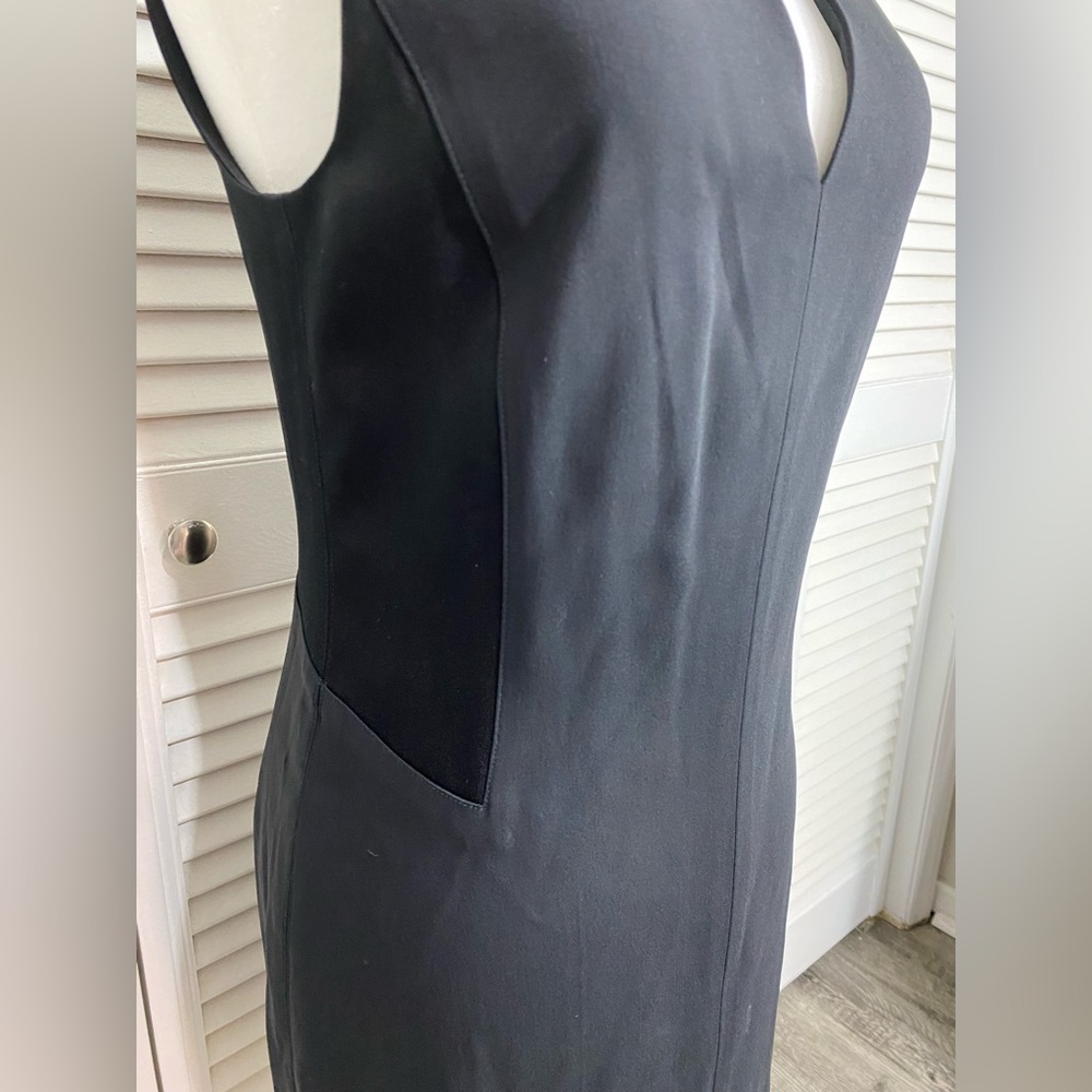 Size 4 Rag & Bone Sleeveless Little Black Dress w/ Side Paneling & Back Zipper - Picture 4 of 11